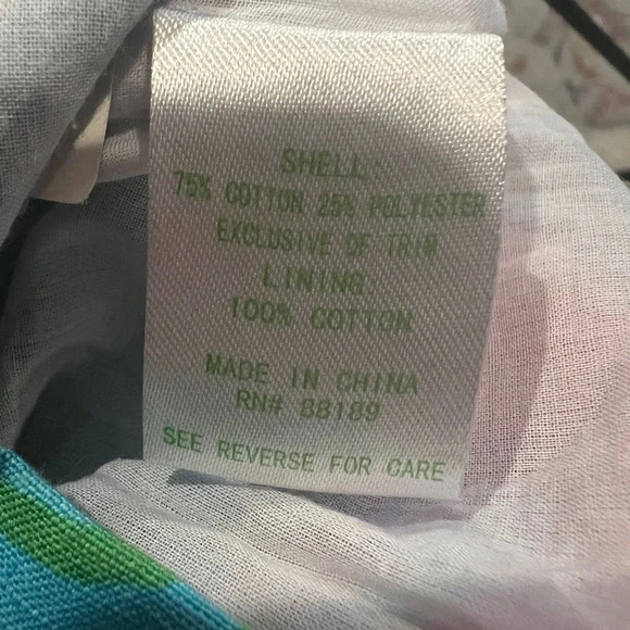 Lilly Pulitzer Pink Blue & Green Roslyn Skirt Kissue Print Size 2 - Picture 7 of 7